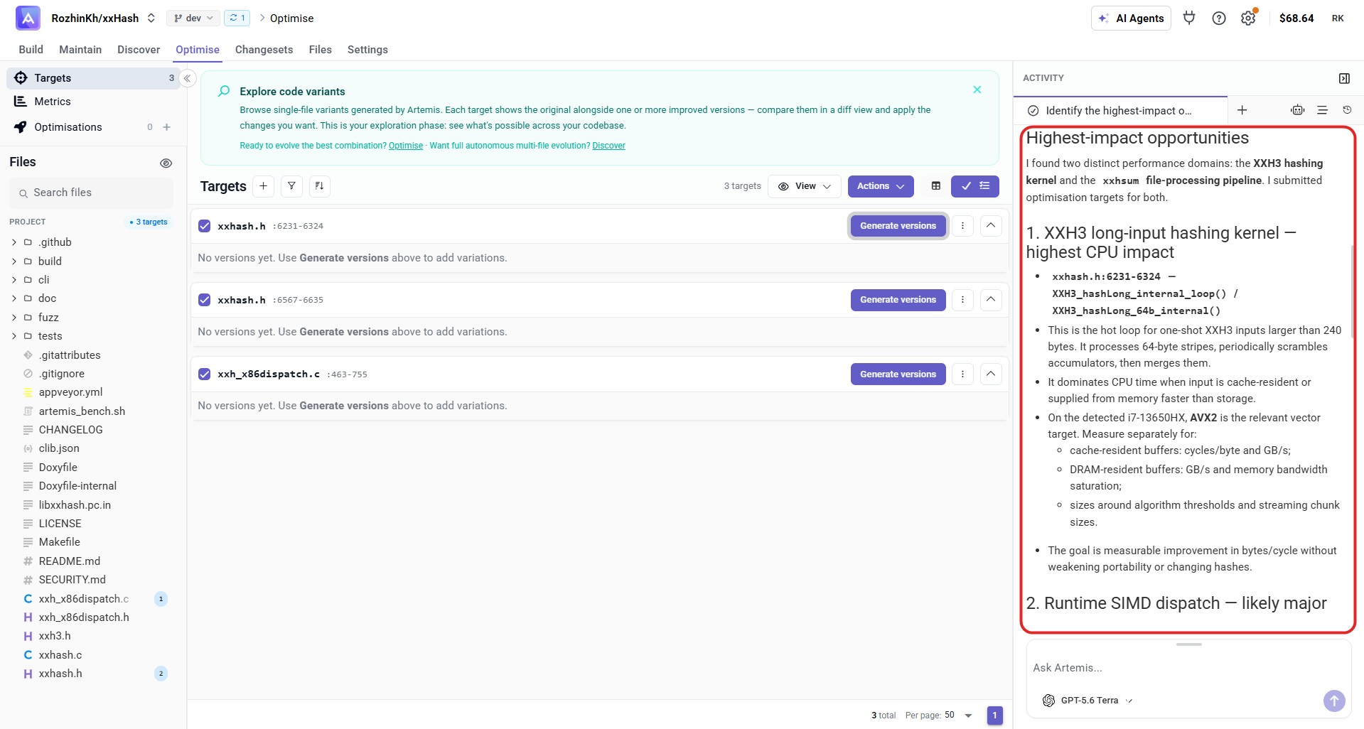 Agent Targeting — analysis and reasoning