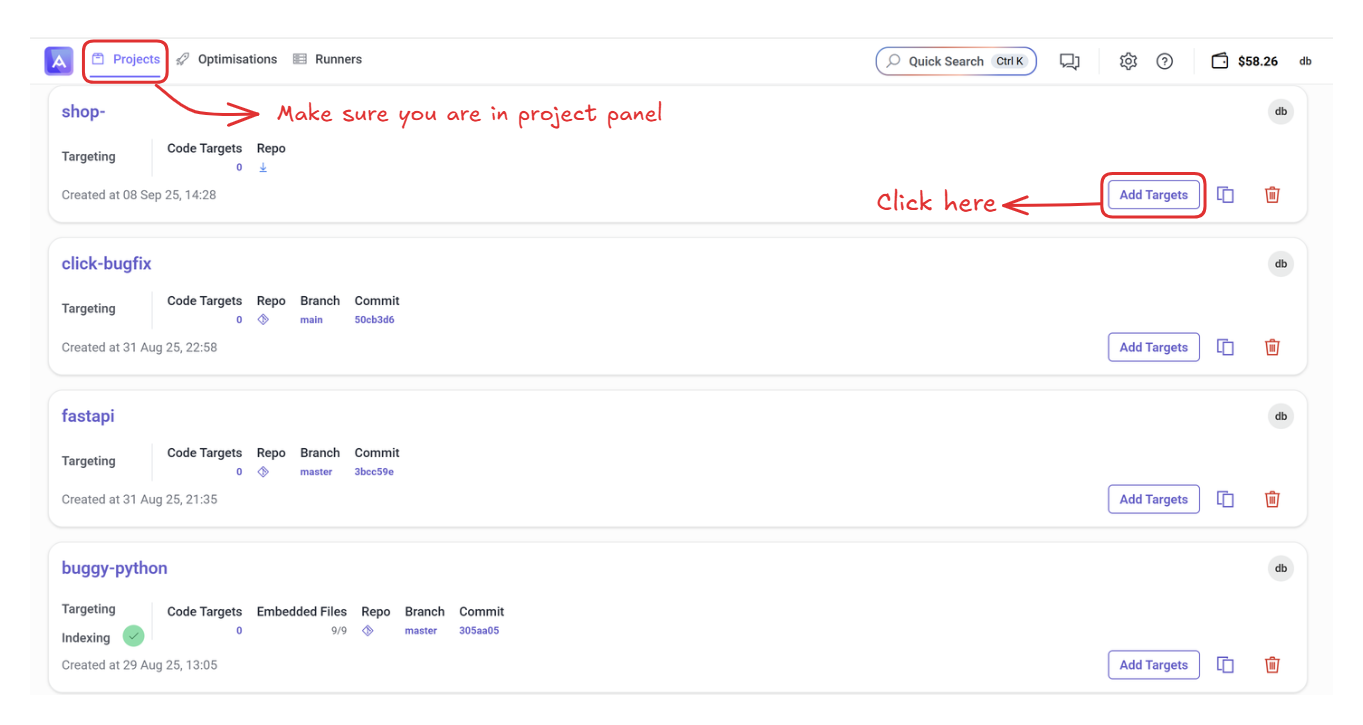 Analyse button