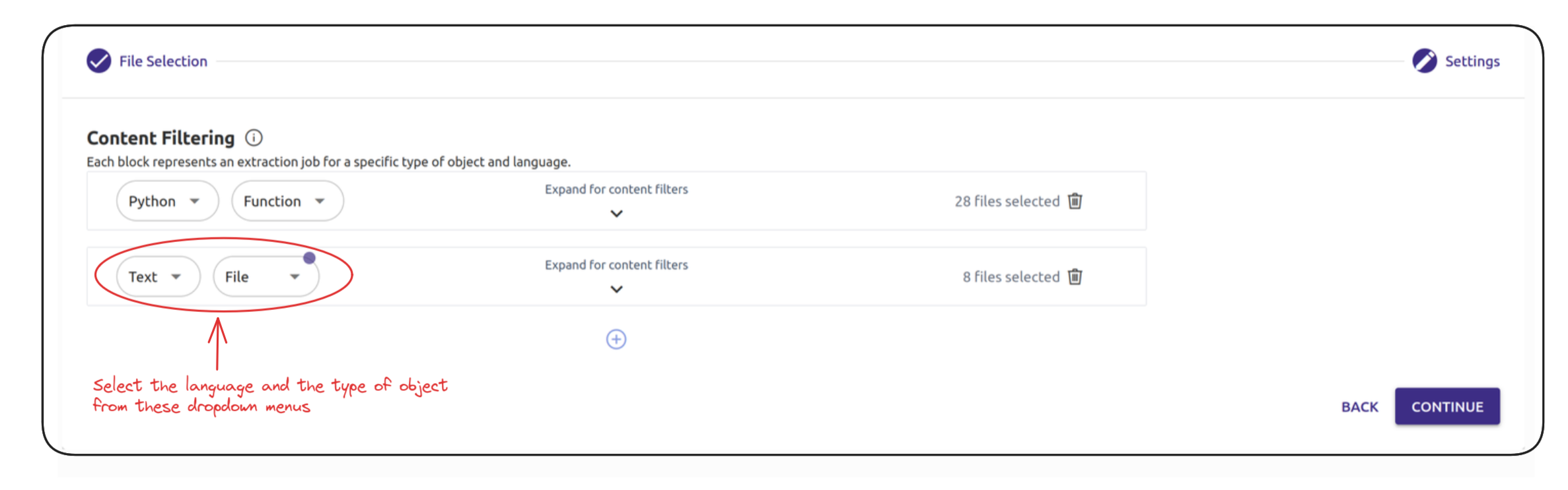 Content filtering