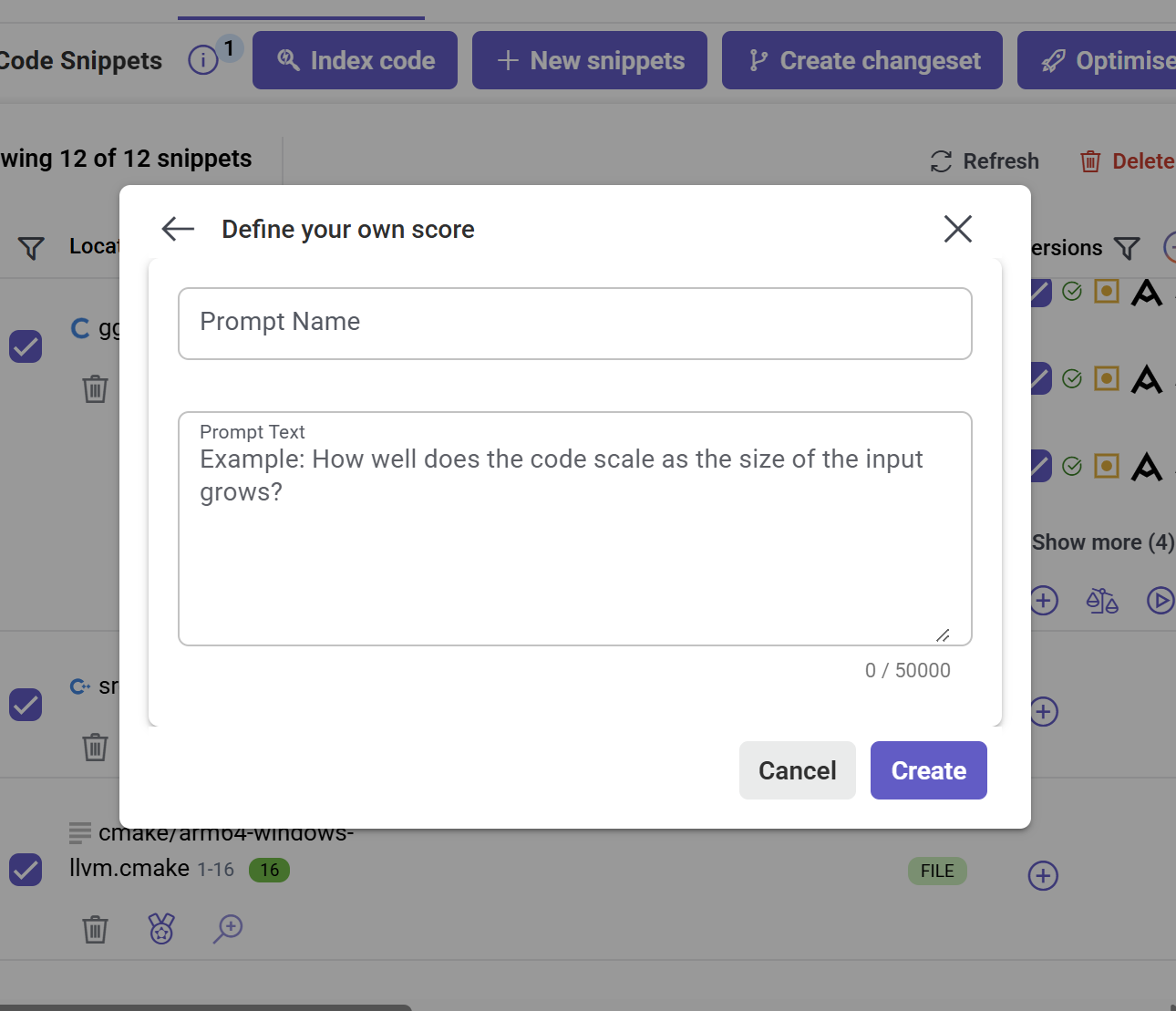 custom prompt