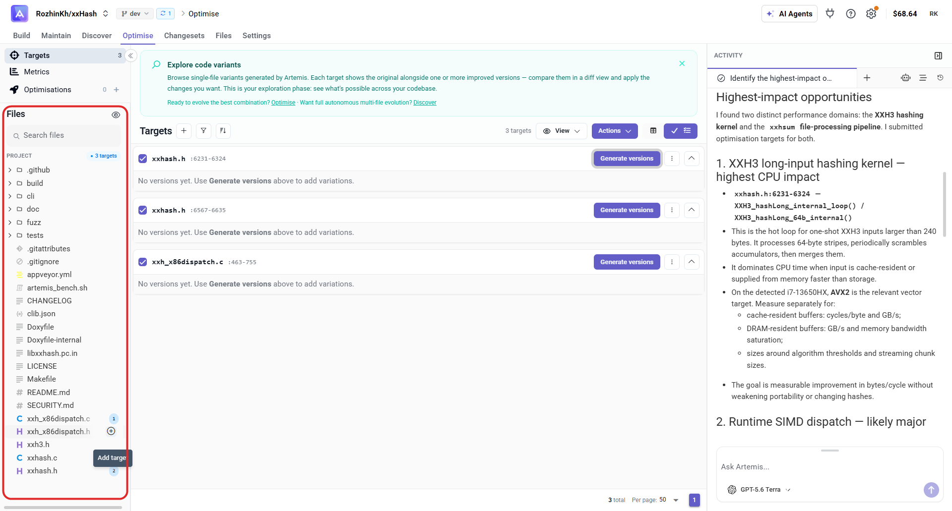 Files explorer