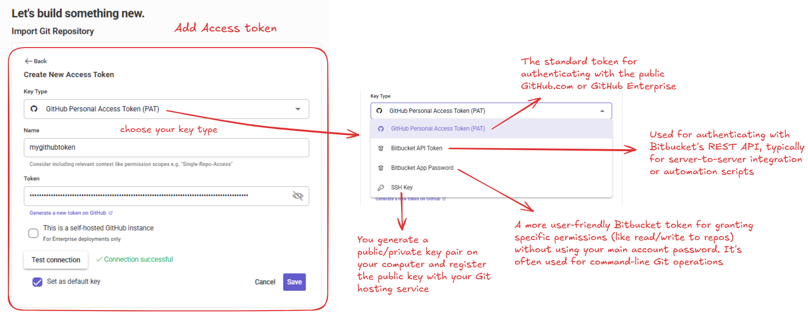 Add access token options