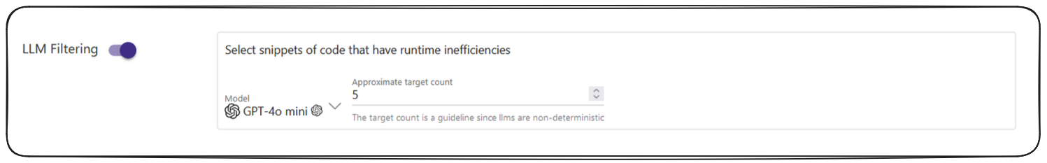 LLM-based filtering