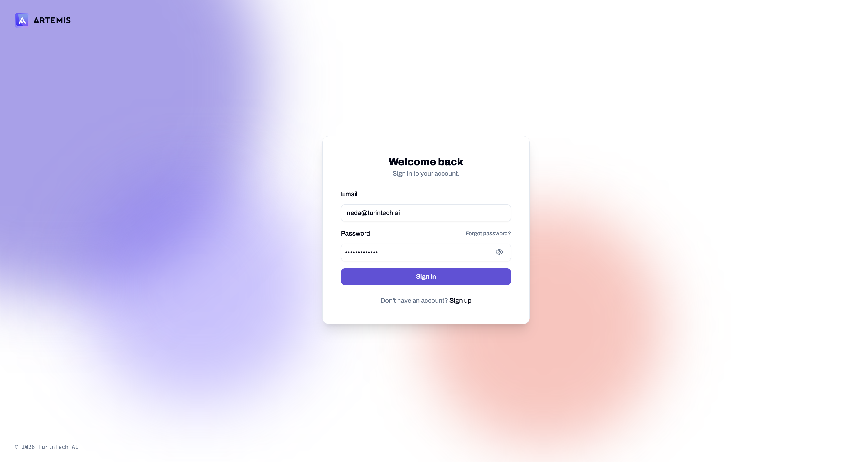 Login form