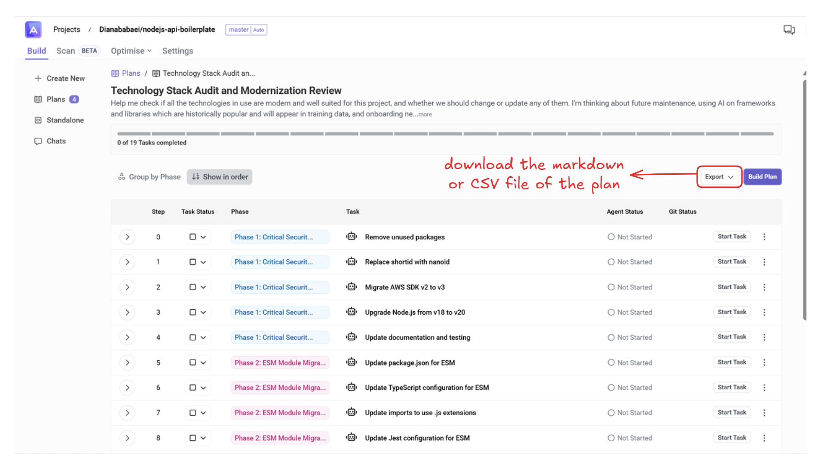 plan download and edit