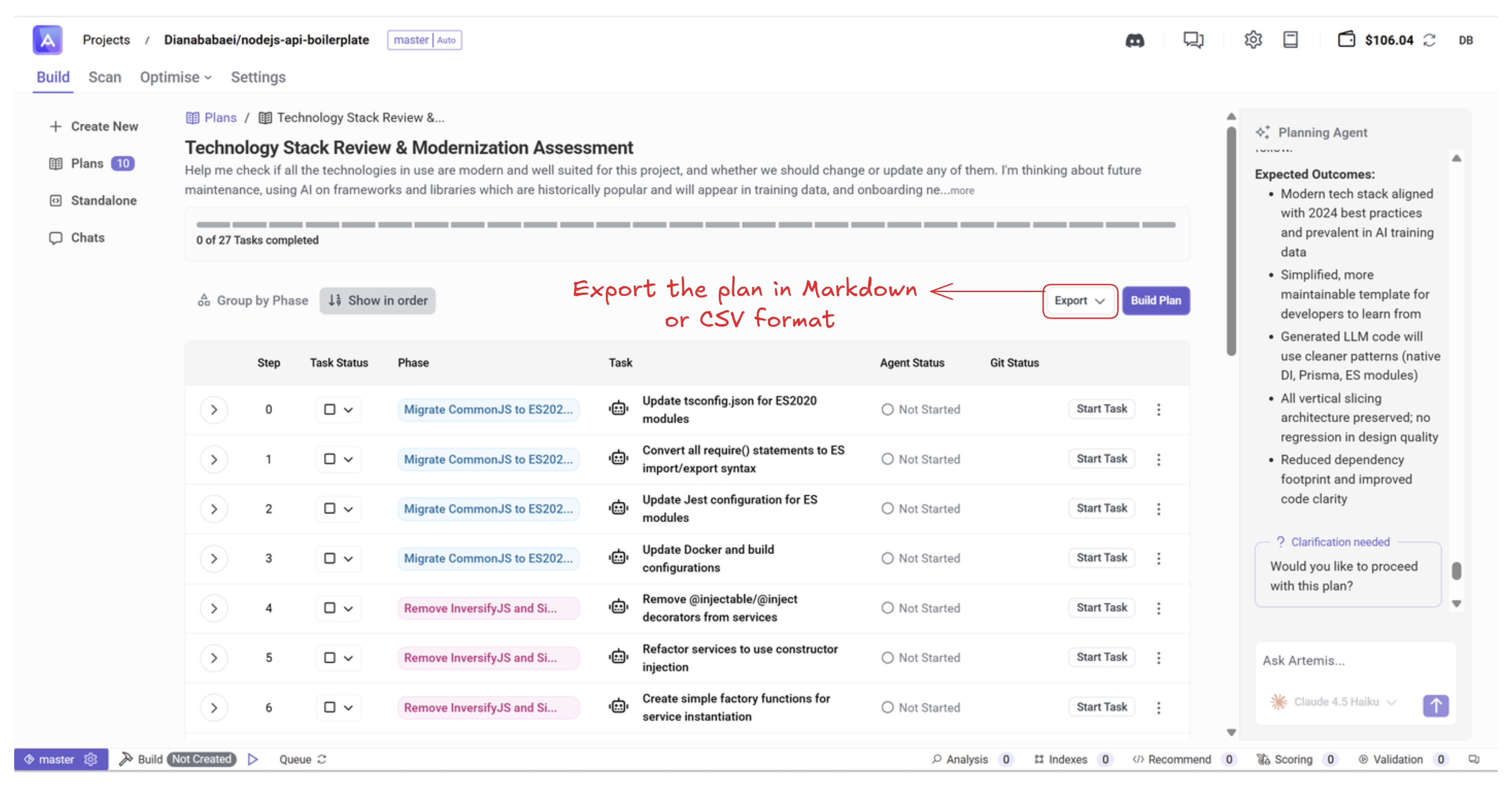 plan download and edit