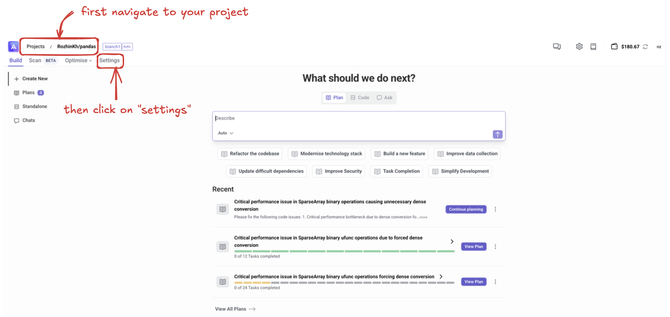 Project Settings Overview