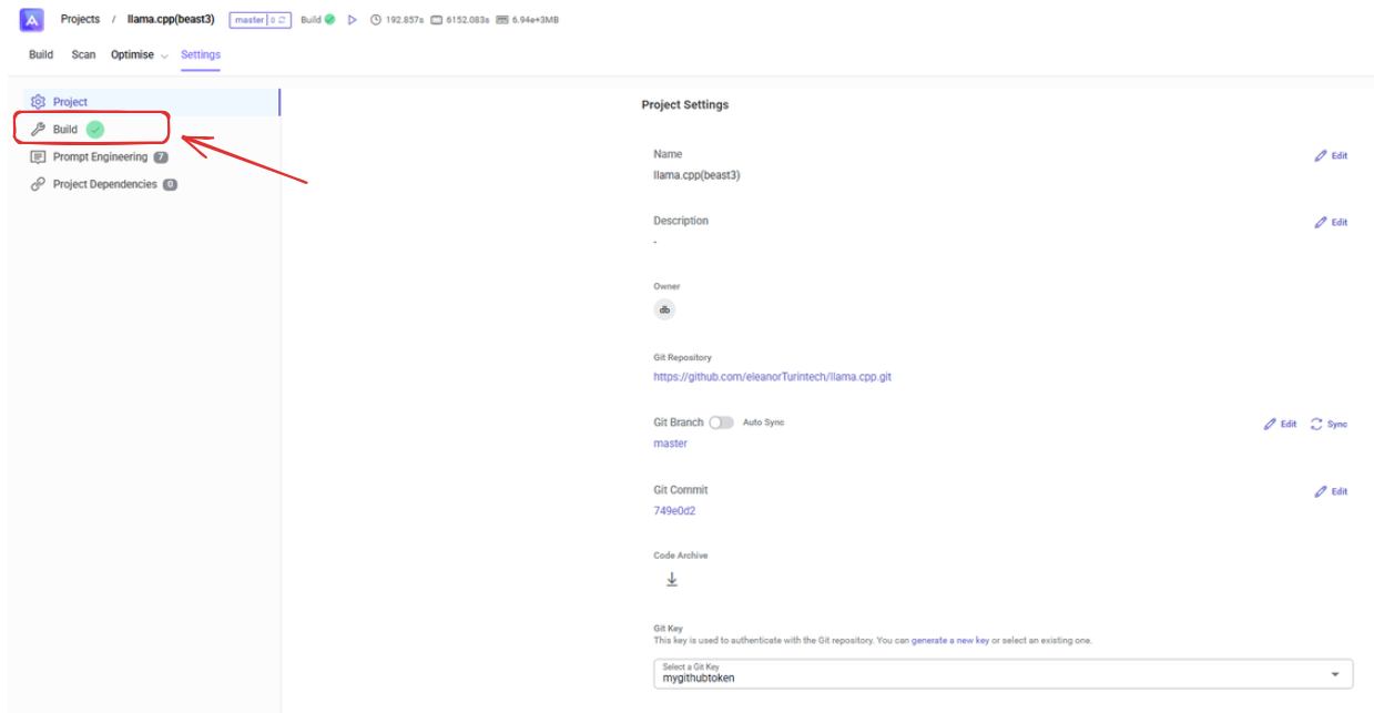 Settings Navigation