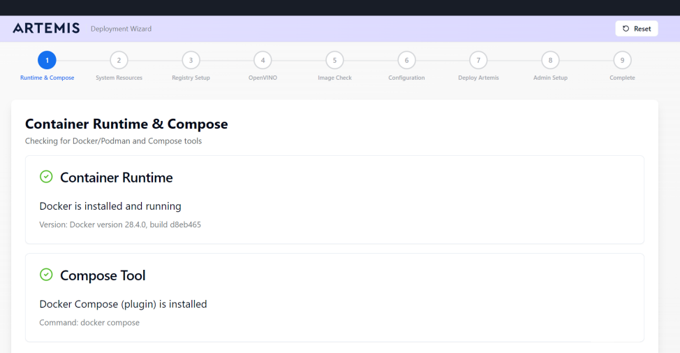 Step 1 - Runtime and Compose