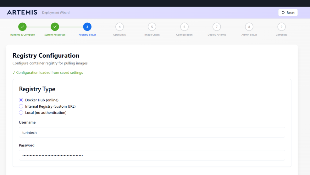 Step 3 - Registry Setup