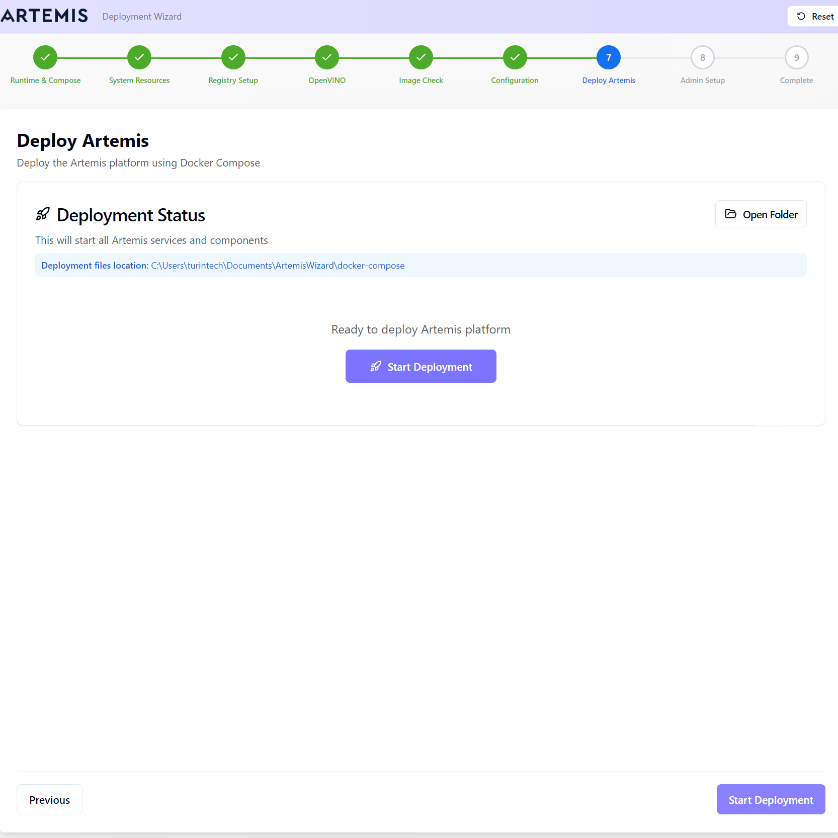 Step 7 - Deploy Artemis
