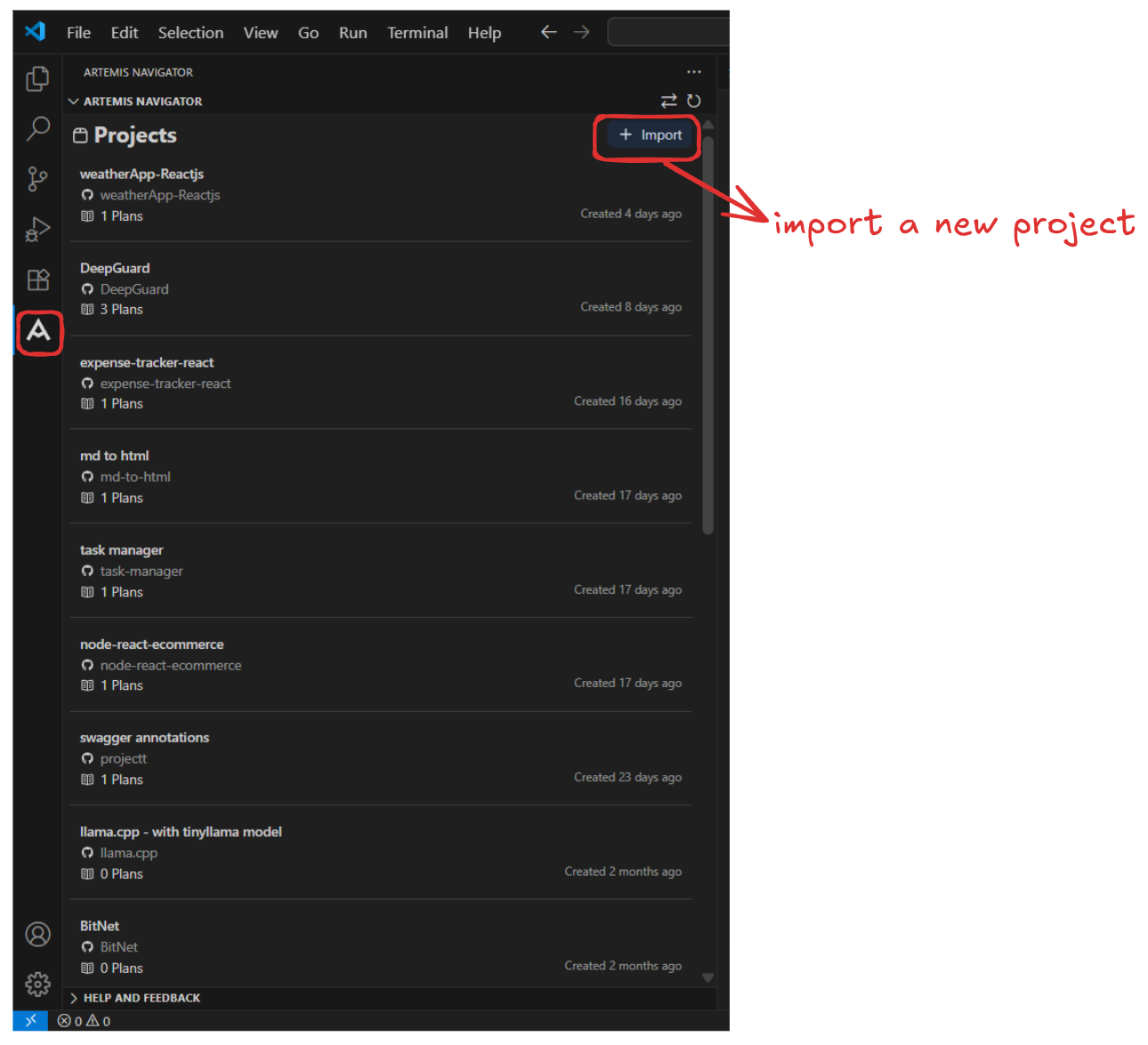 Projects View
