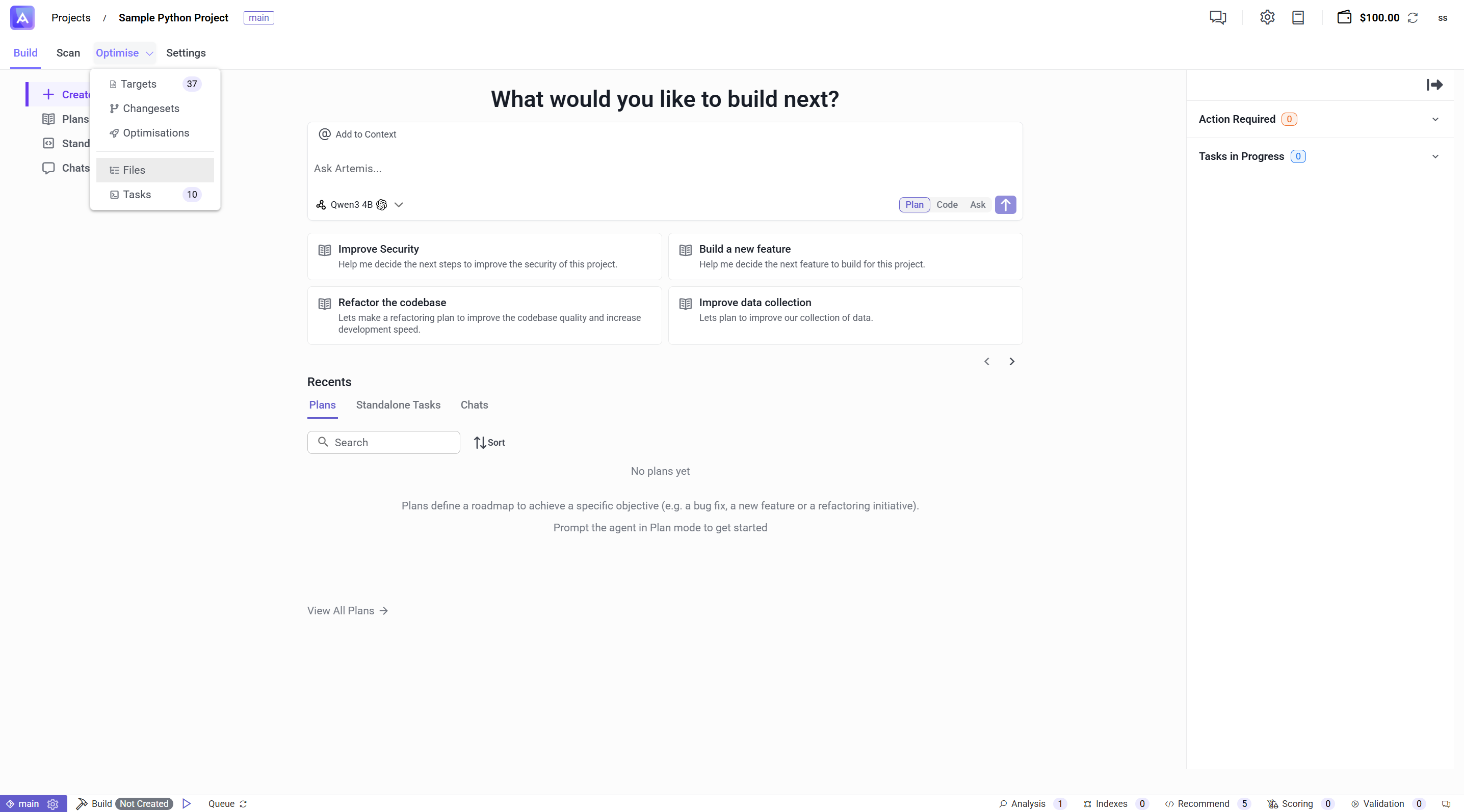 Open Optimise to work on local targets