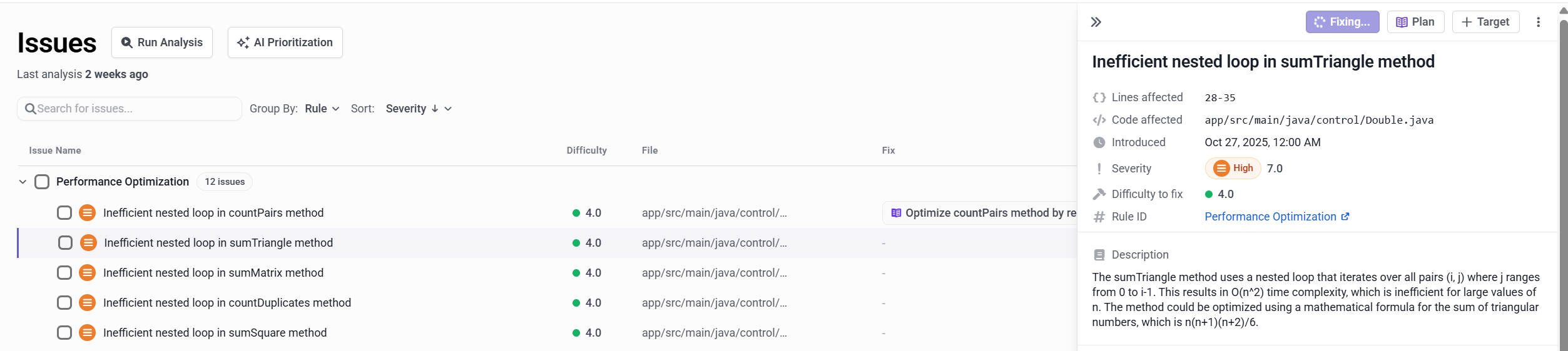 Fix issue as background task