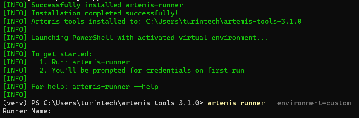 Runner is online and ready